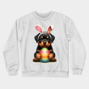 Easter Rottweiler Dog Crewneck Sweatshirt